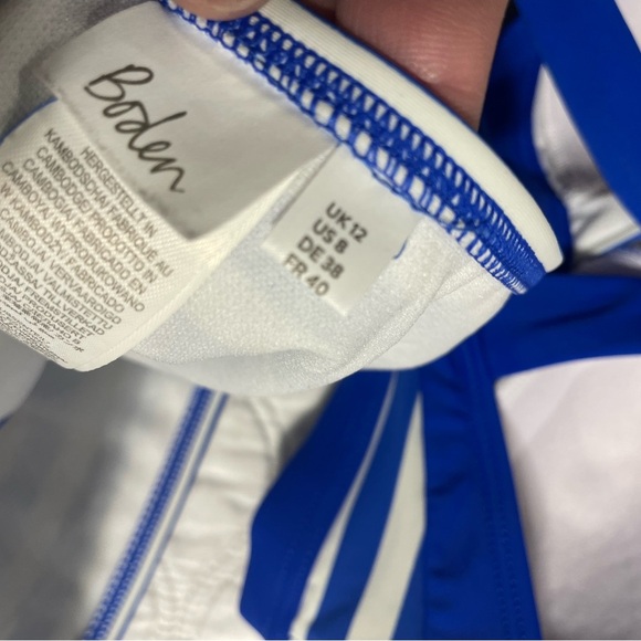Boden Blue and White Striped Bikini - Picture 4 of 4